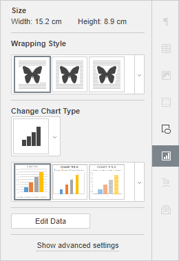 Chart Settings tab